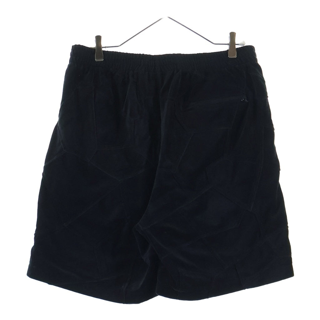 SUPREME(シュプリーム) 25SS Patchwork Velour Short パッチワーク ベロア ショーツ ハーフパンツ ブラック