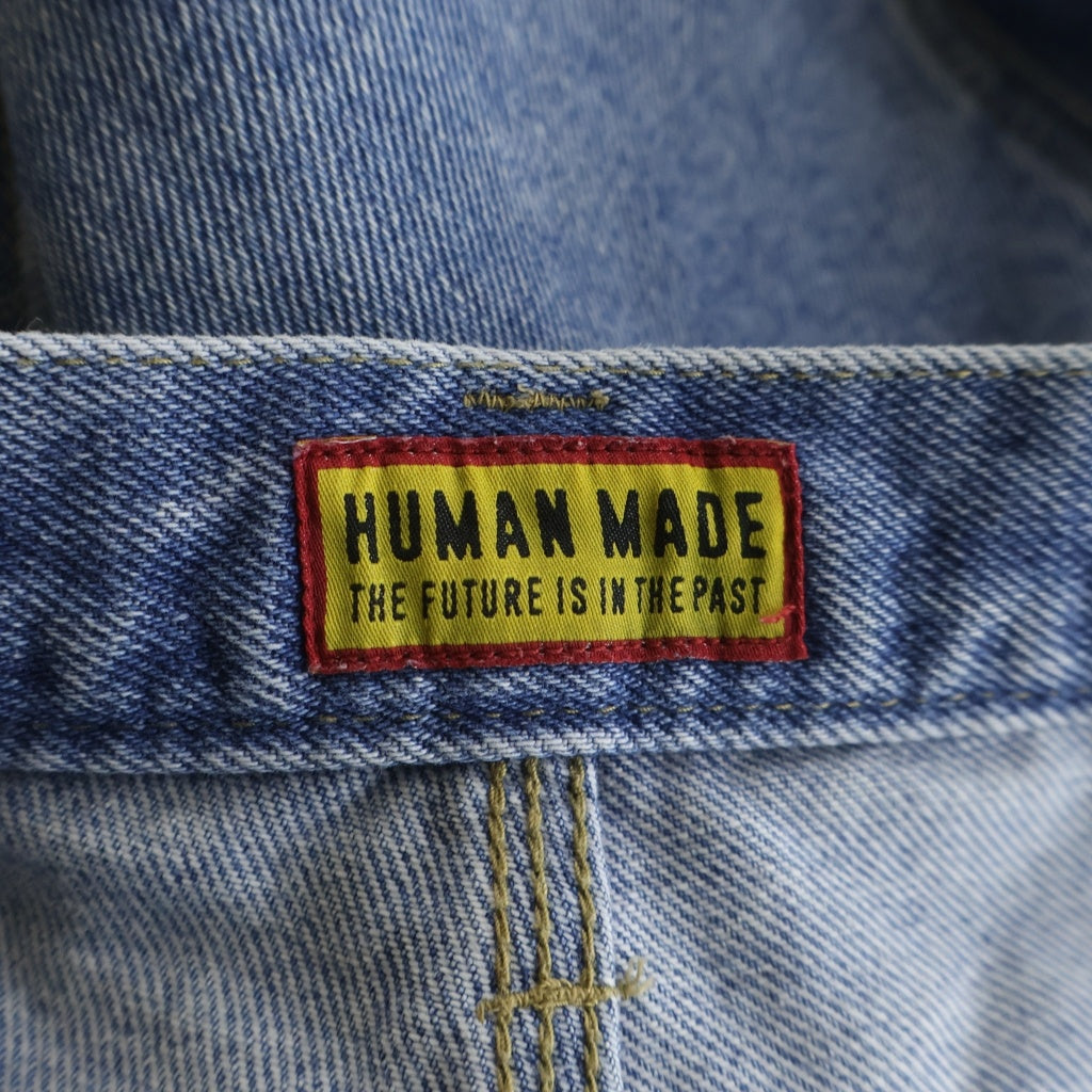 HUMAN MADE(ヒューマンメイド) DENIM PAINTER SHORTS デニム ペインター ショーツ ハーフパンツ インディゴ HM29PT017
