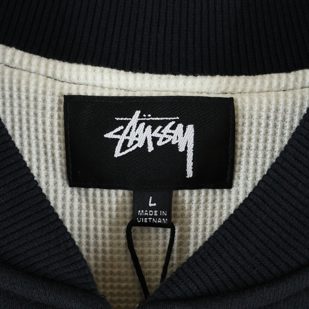 STUSSY(ステューシー) THERMAL LINED FLEECE ZIP サーマル ラインド フリース ジップアップジャケット ブラック 25F118583