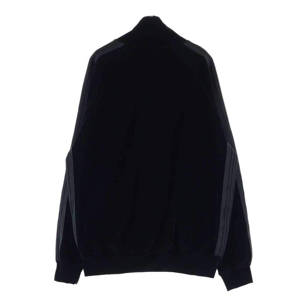 Needles(ニードルス) TRACK JACKET サイドライン ベロア トラックジャケット ブラック RW1666