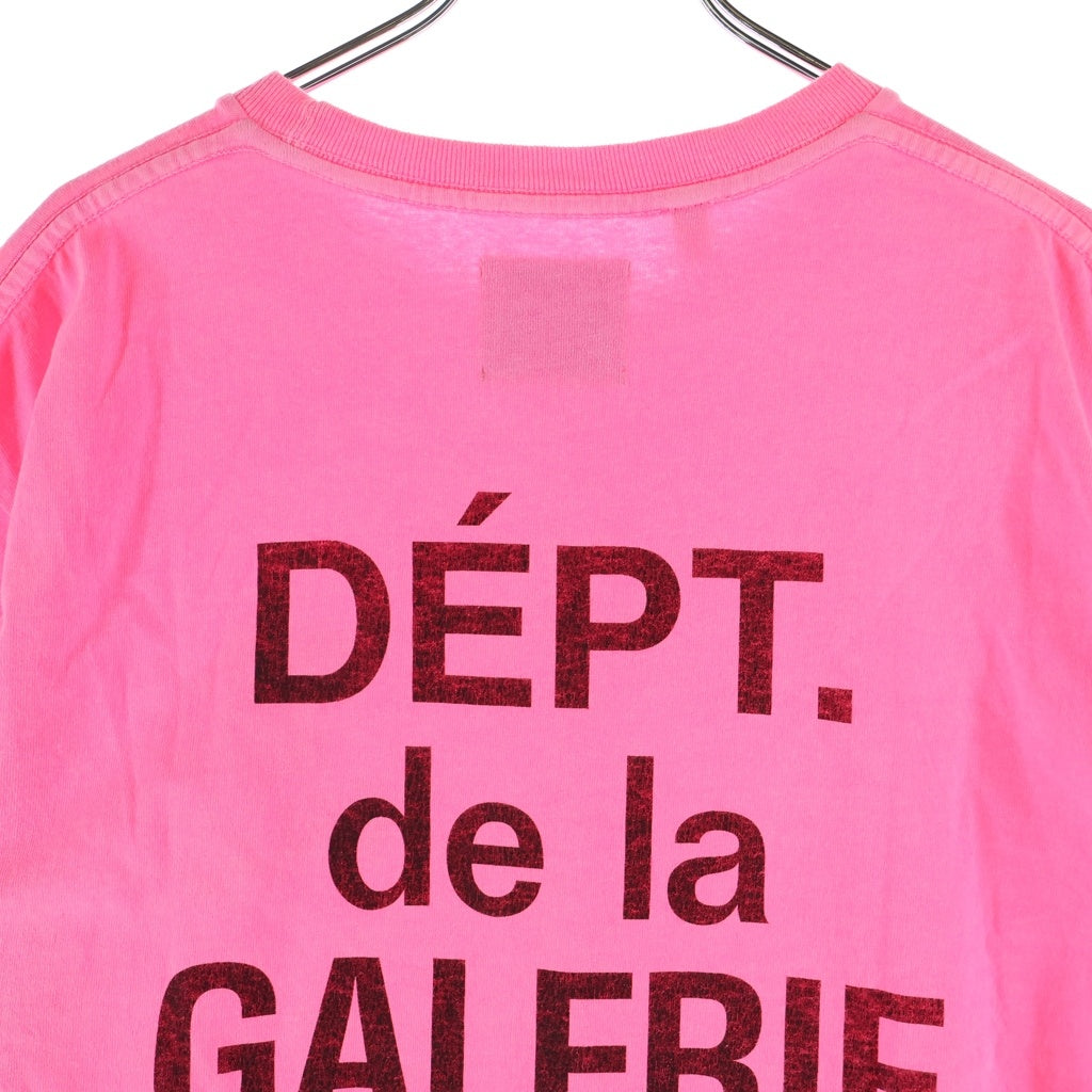GALLERY DEPT.(ギャラリーデプト) FRENCH LOGO フレンチ ロゴプリント クルーネック半袖Tシャツ カットソー ピンク