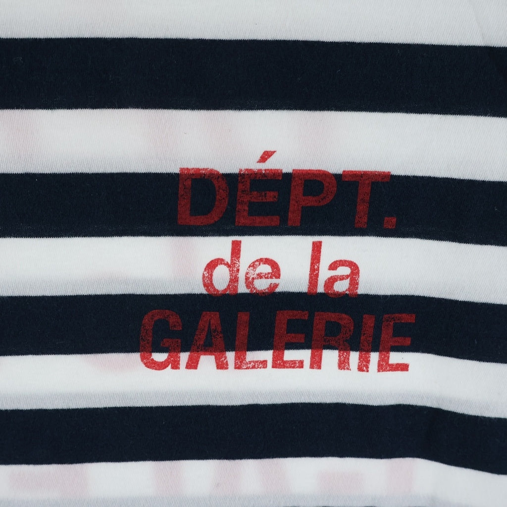 GALLERY DEPT.(ギャラリーデプト) FRENCH TEE フレンチ ボーダー クルーネック半袖Tシャツ カットソー ネイビー/ホワイト