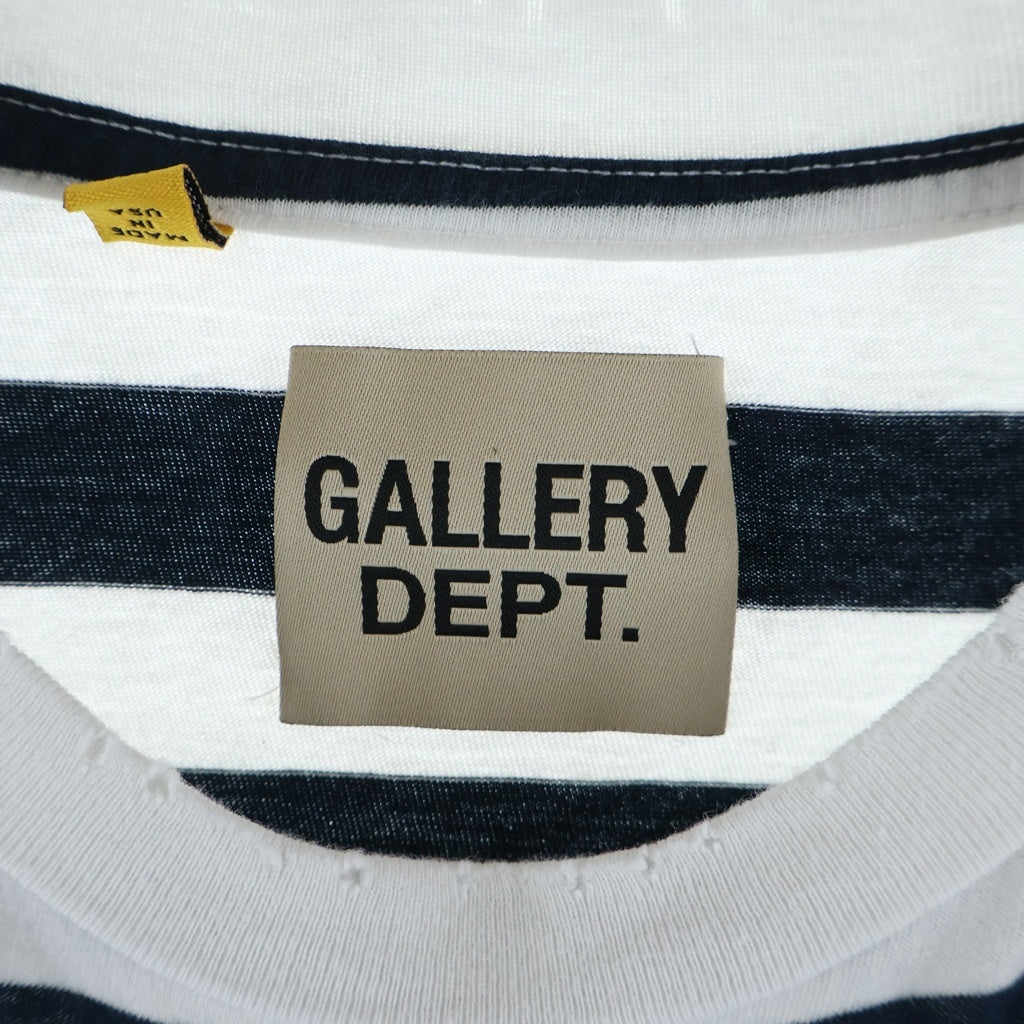GALLERY DEPT.(ギャラリーデプト) FRENCH TEE フレンチ ボーダー クルーネック半袖Tシャツ カットソー ネイビー/ホワイト