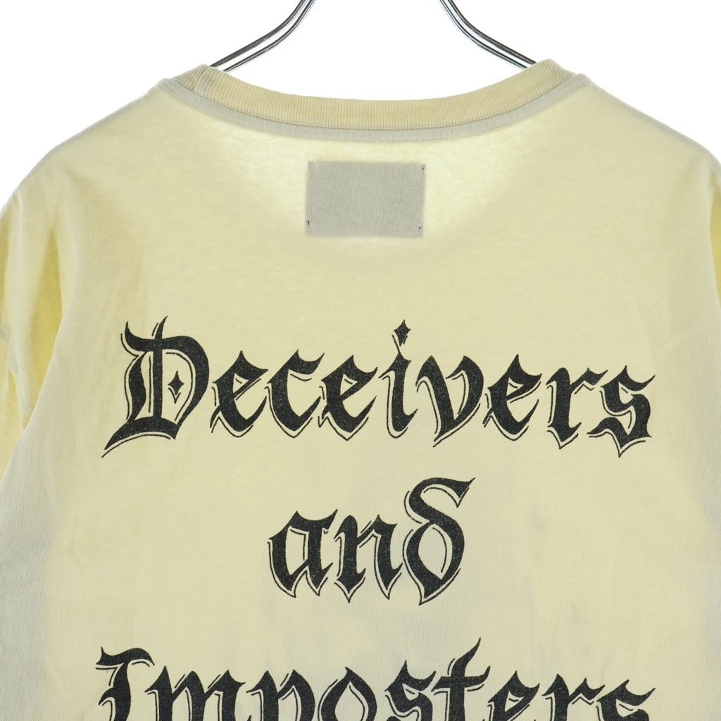 GALLERY DEPT.(ギャラリーデプト) THE WORLD IS OURS ザ ワールド イズ アワーズ スカルプリント クルーネック半袖Tシャツ カットソー アイボリー ATKT10095