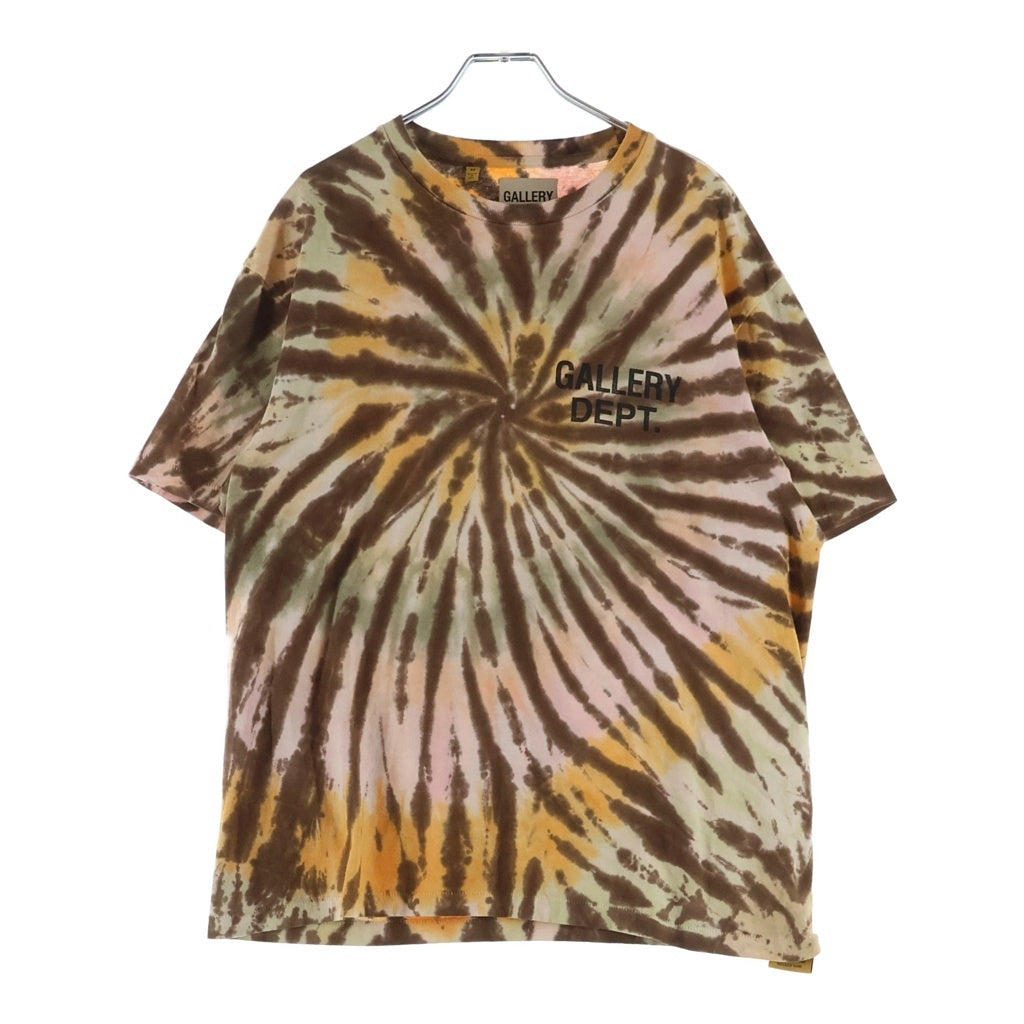 GALLERY DEPT.(ギャラリーデプト) TOKYO SOUVENIR TEE トウキョウ スーベニア タイダイ クルーネック半袖Tシャツ カットソー ブラウン