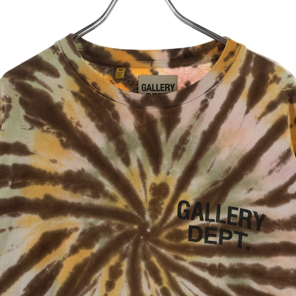 GALLERY DEPT.(ギャラリーデプト) TOKYO SOUVENIR TEE トウキョウ スーベニア タイダイ クルーネック半袖Tシャツ カットソー ブラウン