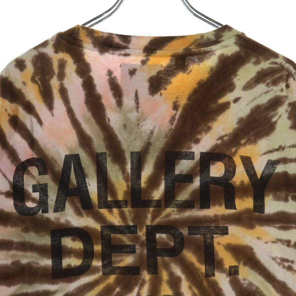 GALLERY DEPT.(ギャラリーデプト) TOKYO SOUVENIR TEE トウキョウ スーベニア タイダイ クルーネック半袖Tシャツ カットソー ブラウン