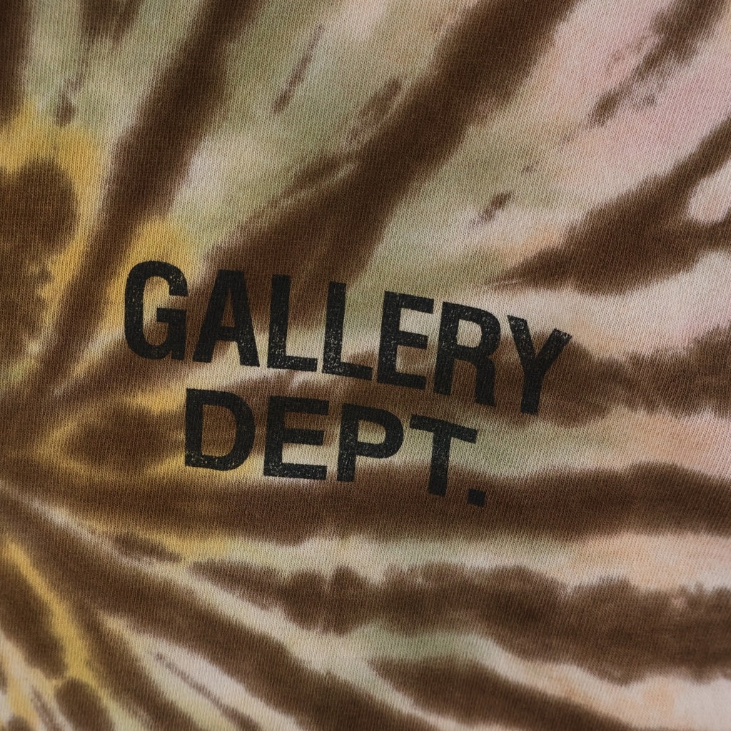 GALLERY DEPT.(ギャラリーデプト) TOKYO SOUVENIR TEE トウキョウ スーベニア タイダイ クルーネック半袖Tシャツ カットソー ブラウン