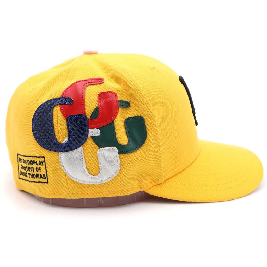 GALLERY DEPT.(ギャラリーデプト) ×NEW ERA G-PATCHES LA DODGERS CAP ニューエラ ジーパッチ ロサンゼルス ドジャース 6パネル ベースボールキャップ 帽子 イエロー