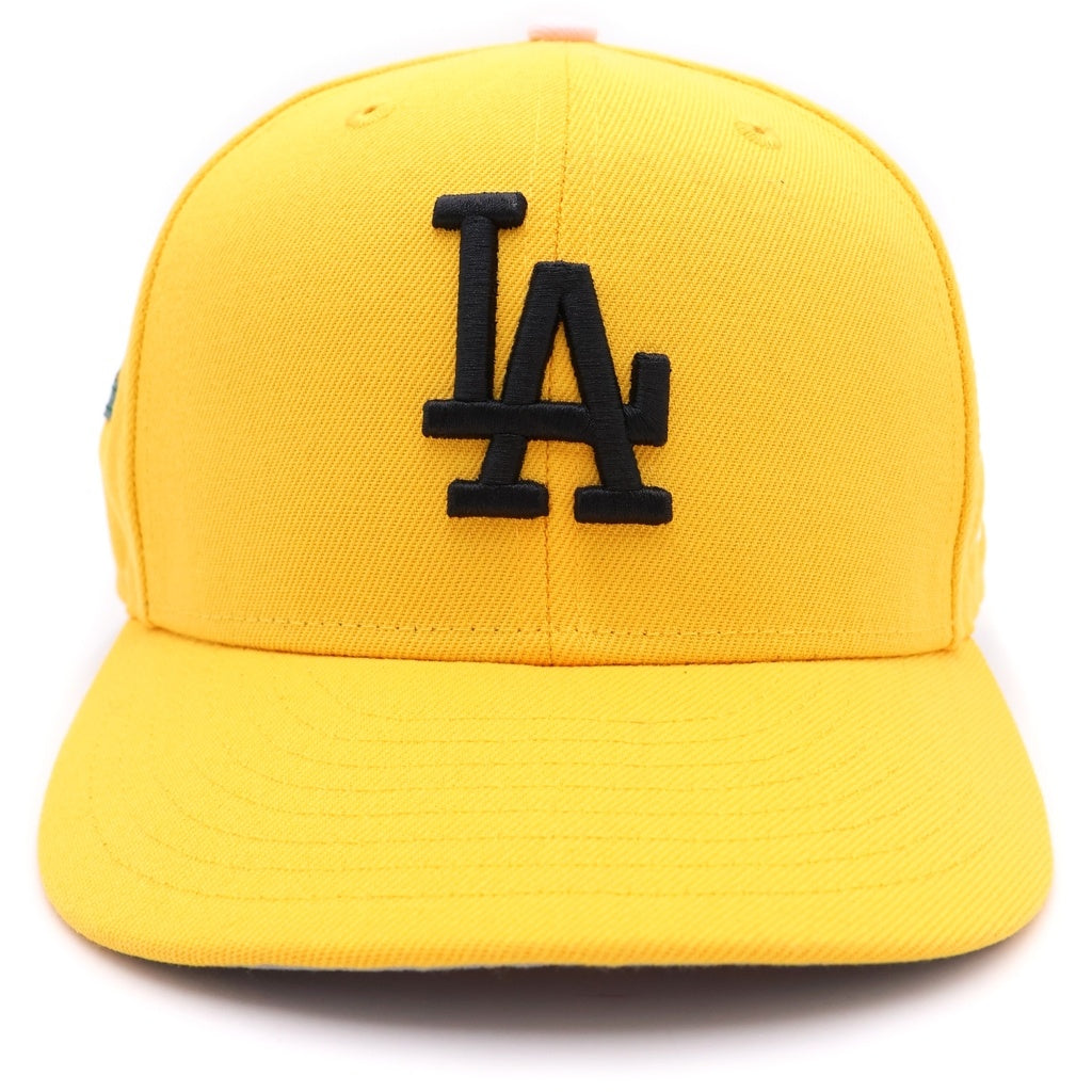 GALLERY DEPT.(ギャラリーデプト) ×NEW ERA G-PATCHES LA DODGERS CAP ニューエラ ジーパッチ ロサンゼルス ドジャース 6パネル ベースボールキャップ 帽子 イエロー