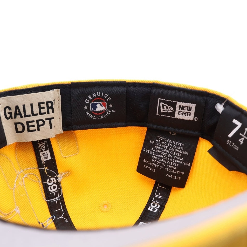 GALLERY DEPT.(ギャラリーデプト) ×NEW ERA G-PATCHES LA DODGERS CAP ニューエラ ジーパッチ ロサンゼルス ドジャース 6パネル ベースボールキャップ 帽子 イエロー