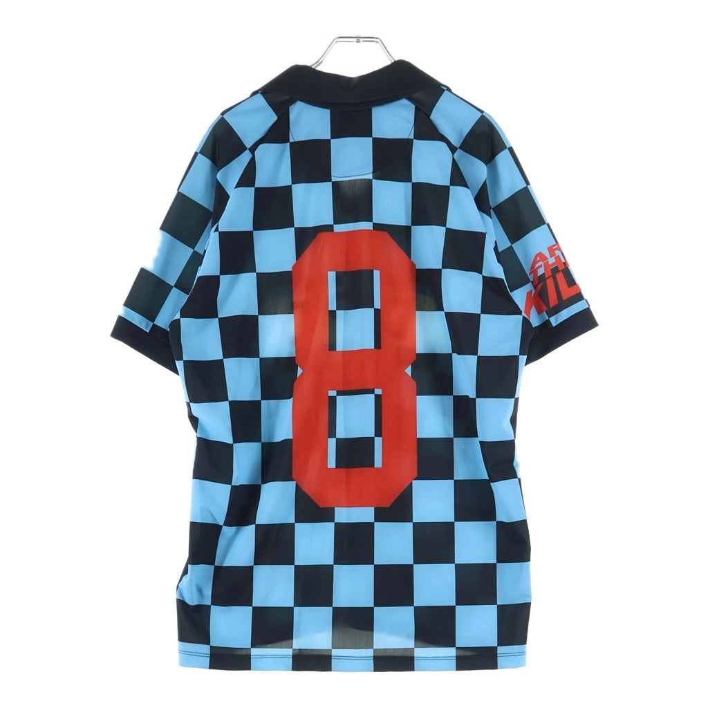 GALLERY DEPT.(ギャラリーデプト) 22AW ALVARADO SOCCER JERSEY アルバラード サッカー ジャージ 半袖ゲームシャツ ブルー/ブラック AVS1352