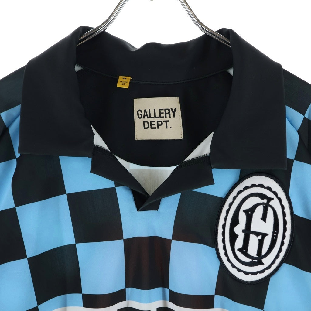 GALLERY DEPT.(ギャラリーデプト) 22AW ALVARADO SOCCER JERSEY アルバラード サッカー ジャージ 半袖ゲームシャツ ブルー/ブラック AVS1352
