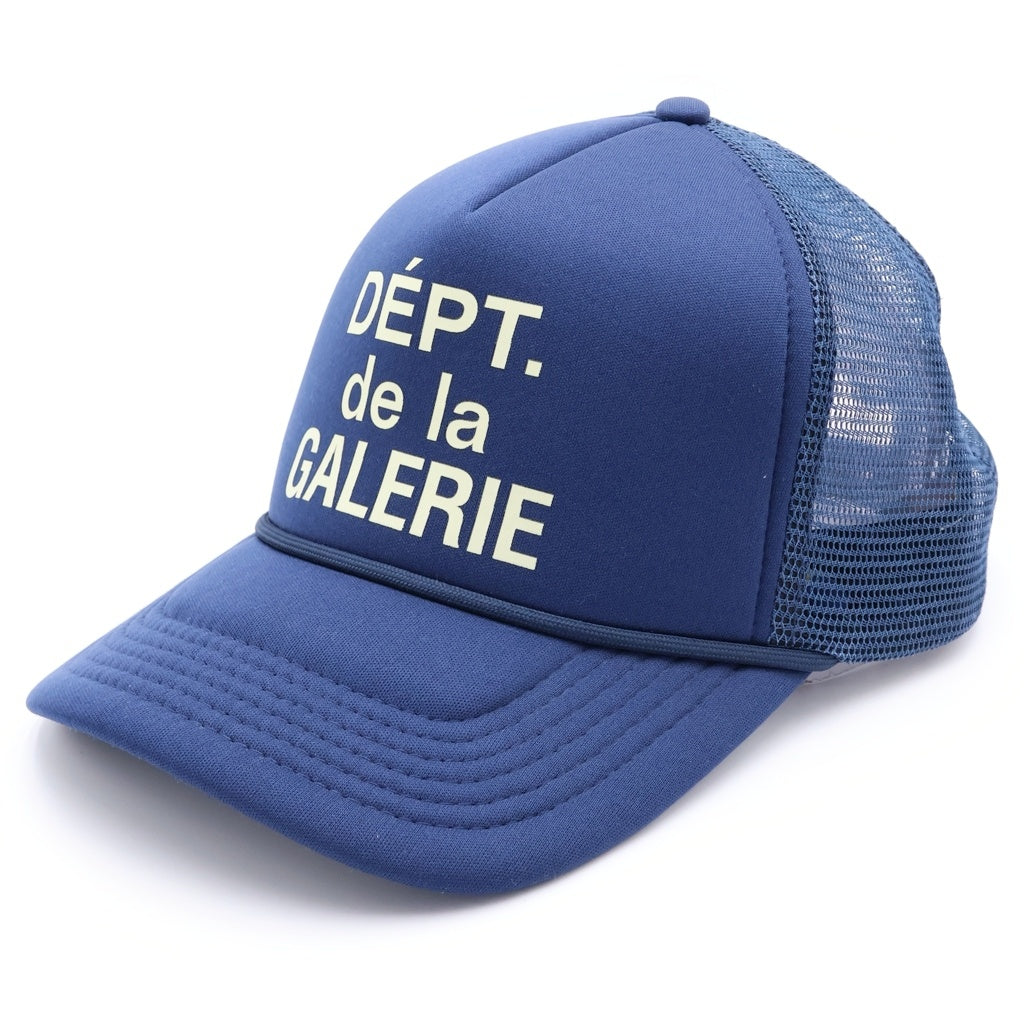 GALLERY DEPT.(ギャラリーデプト) FRENCH LOGO TRUCKER HAT フレンチ ロゴ メッシュ トラッカーキャップ 帽子 ブルー