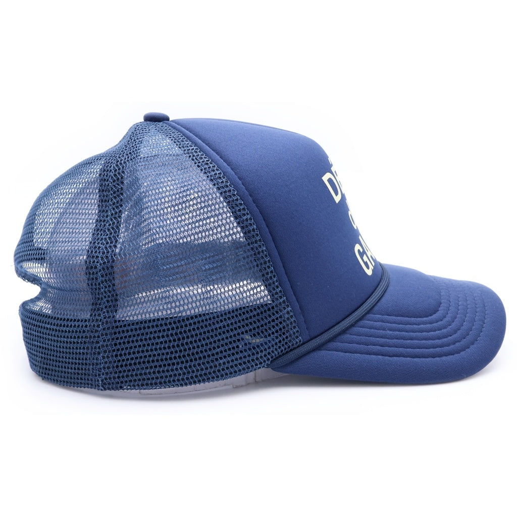 GALLERY DEPT.(ギャラリーデプト) FRENCH LOGO TRUCKER HAT フレンチ ロゴ メッシュ トラッカーキャップ 帽子 ブルー