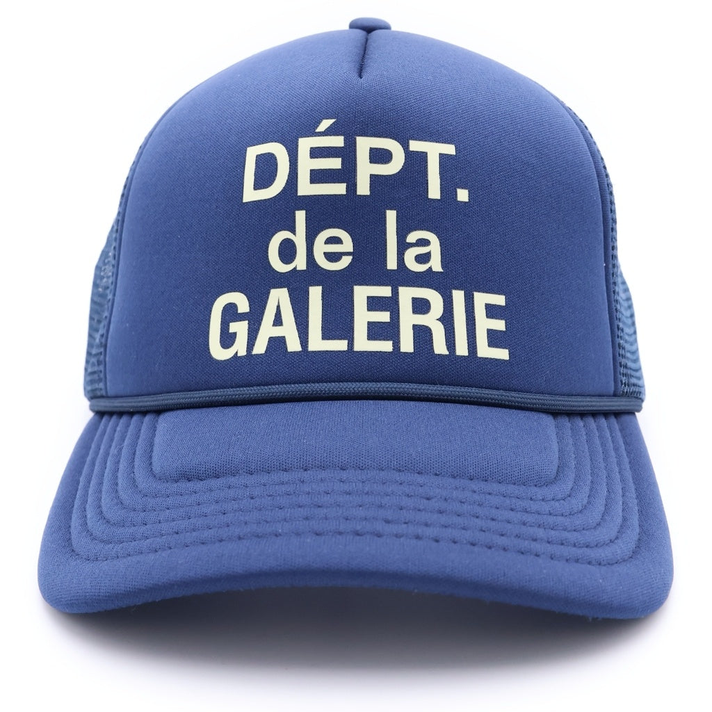 GALLERY DEPT.(ギャラリーデプト) FRENCH LOGO TRUCKER HAT フレンチ ロゴ メッシュ トラッカーキャップ 帽子 ブルー