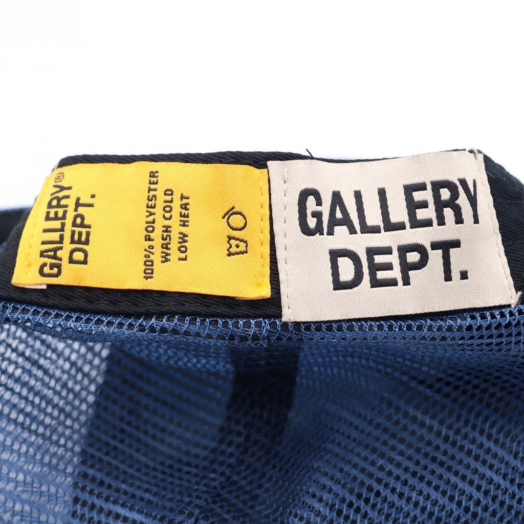 GALLERY DEPT.(ギャラリーデプト) FRENCH LOGO TRUCKER HAT フレンチ ロゴ メッシュ トラッカーキャップ 帽子 ブルー