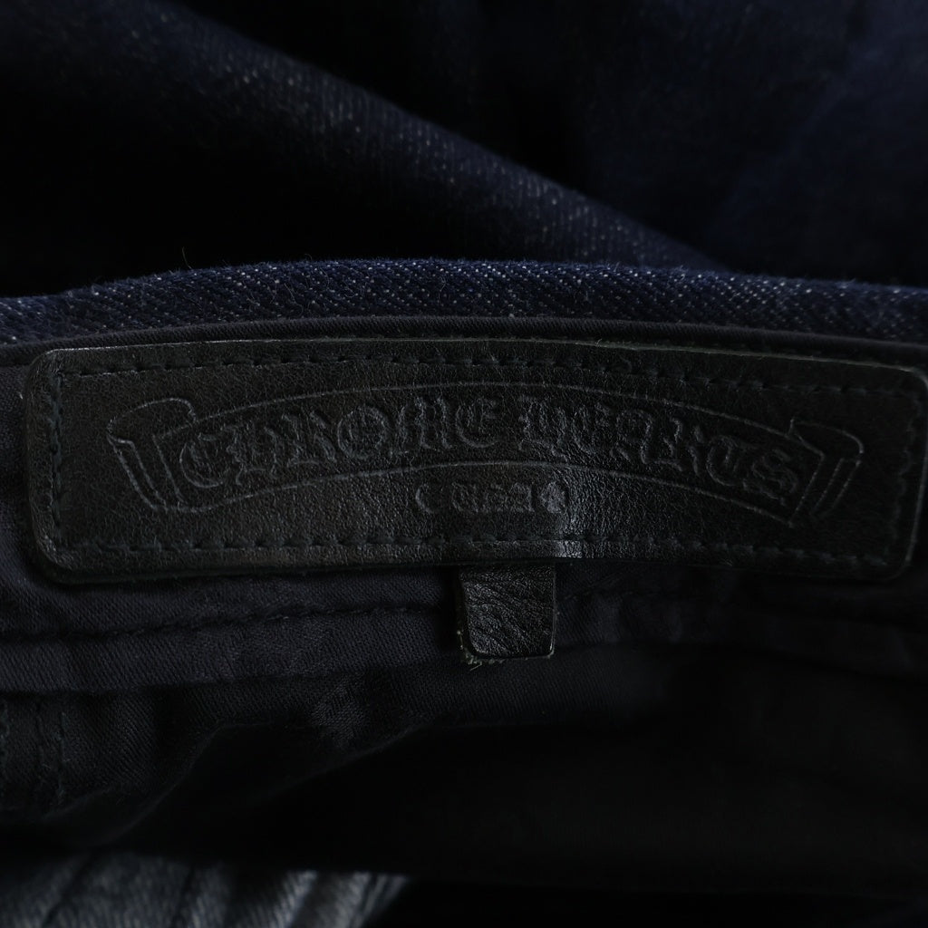 CHROME HEARTS(クロムハーツ) DNM PANTS CRS BTN INDIGO クロスボールボタン スクロールラベル ボタンフライデニムパンツ インディゴ