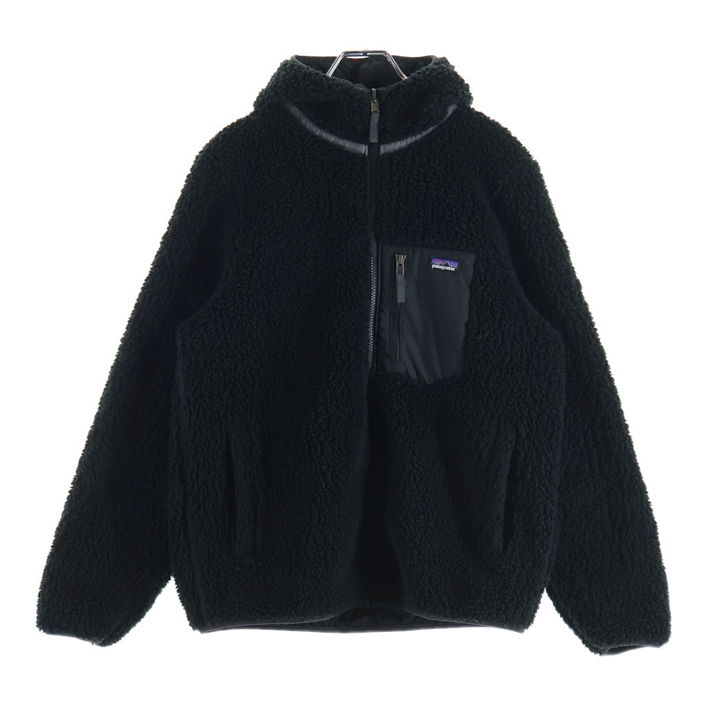 PATAGONIA(パタゴニア) 22AW BOYS REVERSIBLE READY FREDDY HOODY ボーイズ リバーシブル レディ フレディ ボア ナイロンフーデッドジャケット ブラック STY68095FA22 レディース