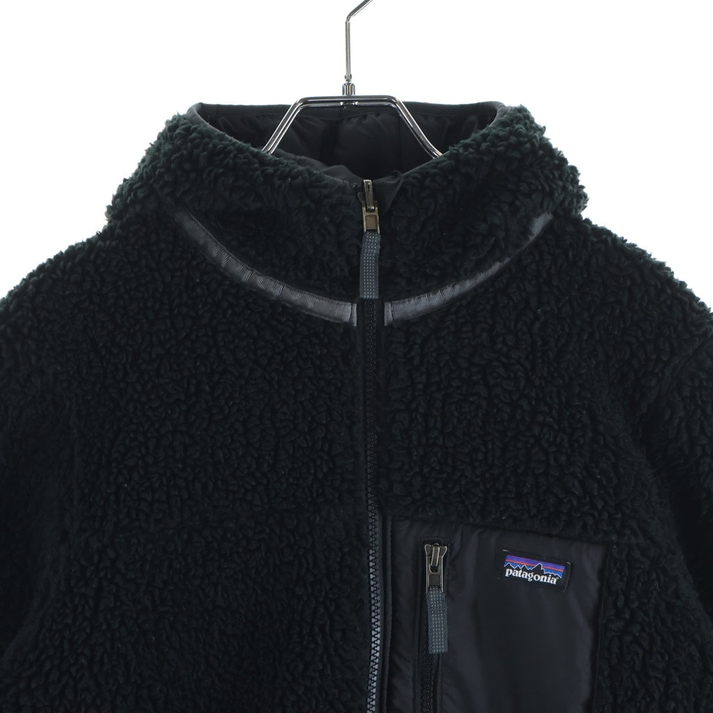 PATAGONIA(パタゴニア) 22AW BOYS REVERSIBLE READY FREDDY HOODY ボーイズ リバーシブル レディ フレディ ボア ナイロンフーデッドジャケット ブラック STY68095FA22 レディース