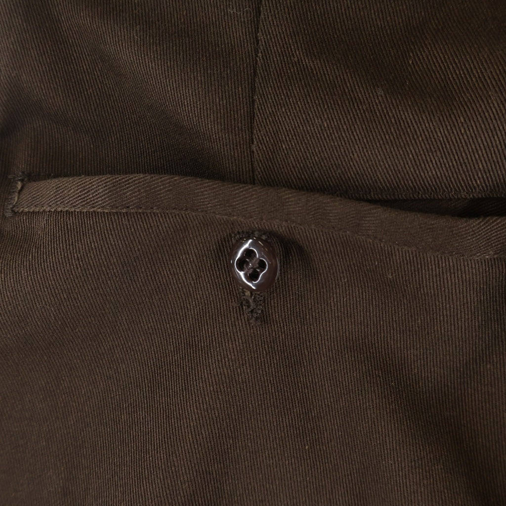 Dickies(ディッキーズ) 60-70S VINTAGE 874 USA製 ヴィンテージ プリント赤 チビタグ 棒TALON ジップフライ ワークパンツ ブラウン