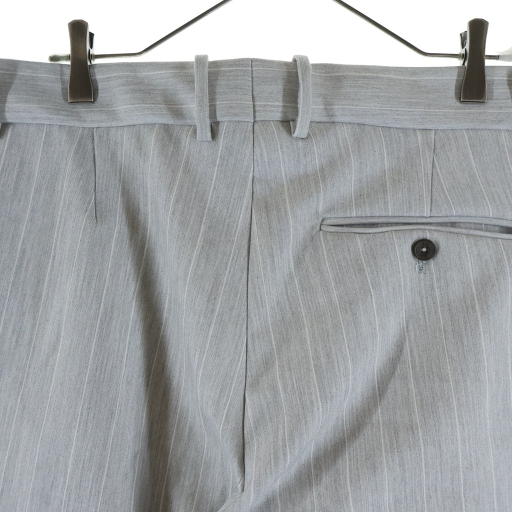 KITH(キス) Pinstripe Eli Pleated Trouser ピンストライプ レーヨン混 トラウザーパンツ スラックス グレー