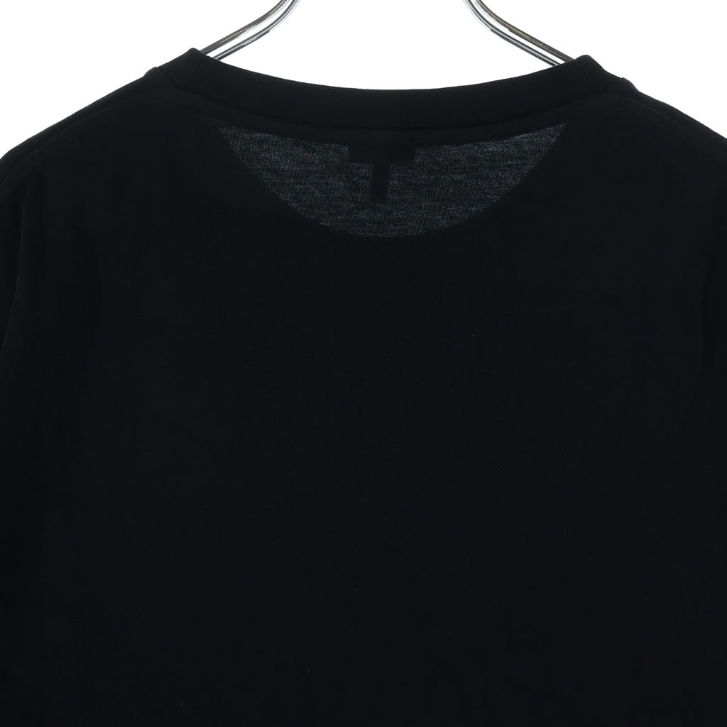 LOEWE(ロエベ) フロントアナグラムワッペン クルーネック半袖Tシャツ カットソー ブラック H526Y22XAT