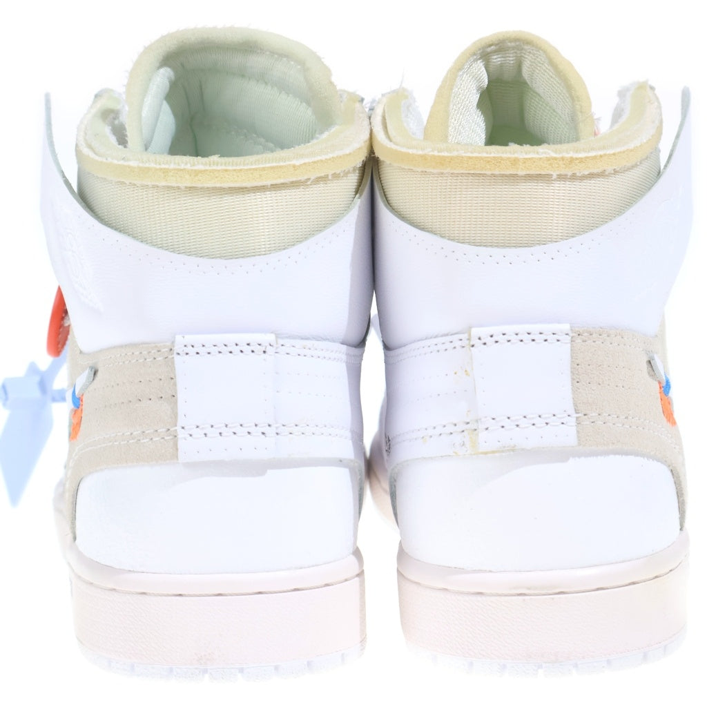 NIKE(ナイキ) ×OFF-WHITE AIR JORDAN 1 RETRO HIGH NRG EU限定 オフホワイト エアジョーダン1 レトロ ハイカットスニーカー ホワイト US10/28cm AQ0818-100