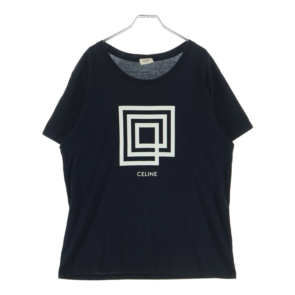 CELINE(セリーヌ) 19SS Labyrinthe Show Invitation Tee ラビリンスショーインヴィテーション クルーネック半袖Tシャツ カットソー ブラック 2X308605G