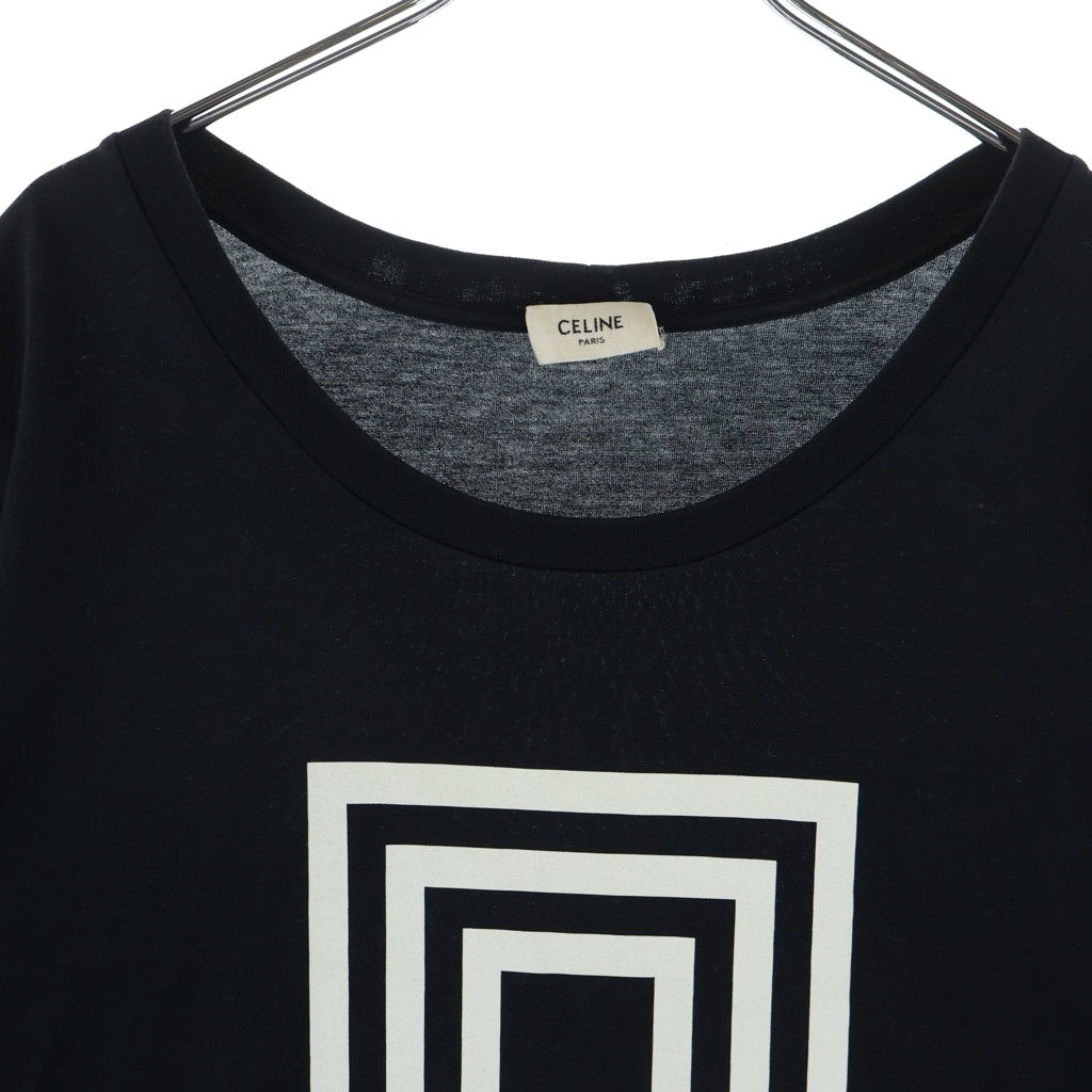 CELINE(セリーヌ) 19SS Labyrinthe Show Invitation Tee ラビリンスショーインヴィテーション クルーネック半袖Tシャツ カットソー ブラック 2X308605G