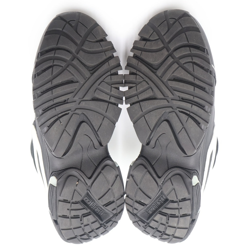 DIESEL(ディーゼル) 23AW S-SERENDIPITY PRO-X1 ZIP X フロントジップ ローカットスニーカー ブラック US8.5/26.5cm Y03218