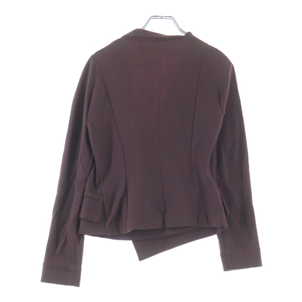 Vivienne Westwood Red Label(ヴィヴィアンウエストウッドレッドレーベル) ピンストライプ 変形クロップドウールジャケット レッド 16-01-432007 レディース