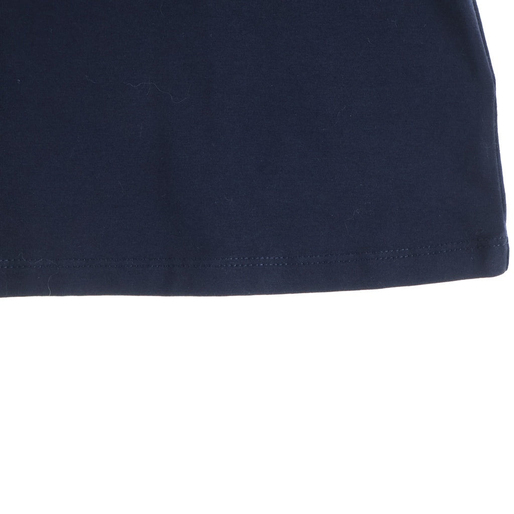 MONCLER(モンクレール) 18SS MAGLIA T-SHIRT 袖ロゴワッペン刺繍 フリル 半袖Tシャツ クルーネックカットソー レディース キッズ ネイビー D19548066705 8790A