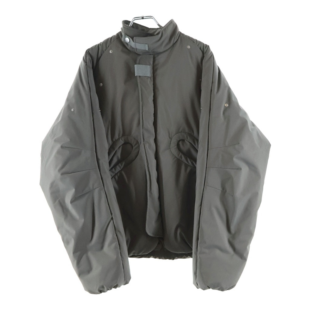 JIAN YE(ジェン イェ) 24AW GOURD JKT ゴードジップアップ パファージャケット グレー JI-24AW-JK03-1