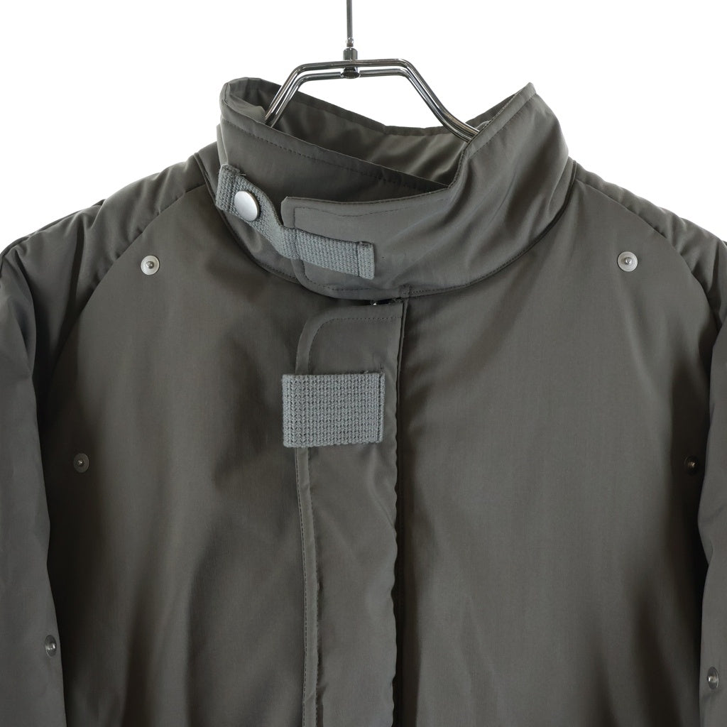 JIAN YE(ジェン イェ) 24AW GOURD JKT ゴードジップアップ パファージャケット グレー JI-24AW-JK03-1