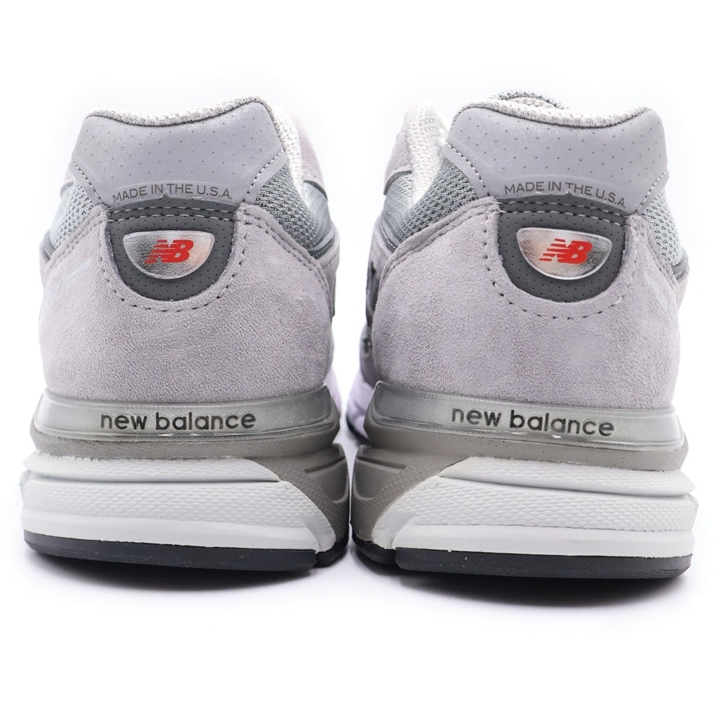 New Balance(ニューバランス) 990V4 U990GR4 GRAY スエードレザー ローカットスニーカー グレー US9.5/27.5cm