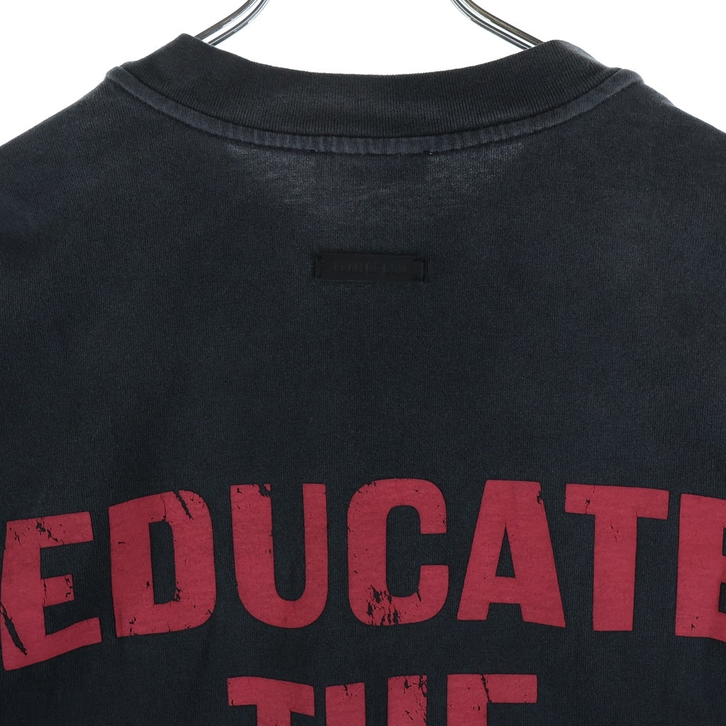 FEAR OF GOD(フィアオブゴッド) 25AW RELAXED EDUCATE TEE エト 両面プリントTシャツ 半袖クルーネックカットソー ブラック FG25FW10-10304HWJ-001