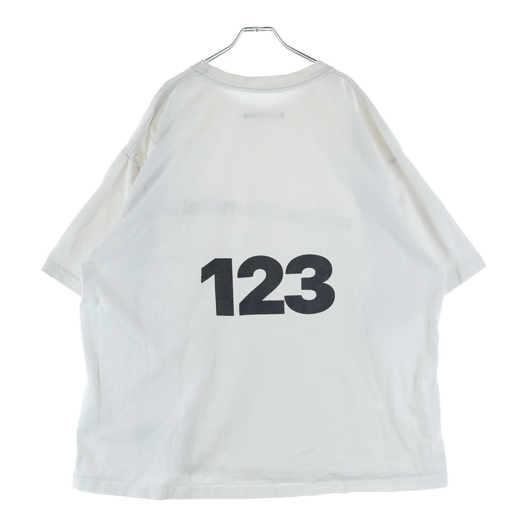 RRR123 RIVINGTON roi Rebis(リヴィントンロイレビス) METANOIA USO CVA TEE メタノイア ウソ シーブイエー ロゴデザインTシャツ 半袖クルーネックカットソー ホワイト