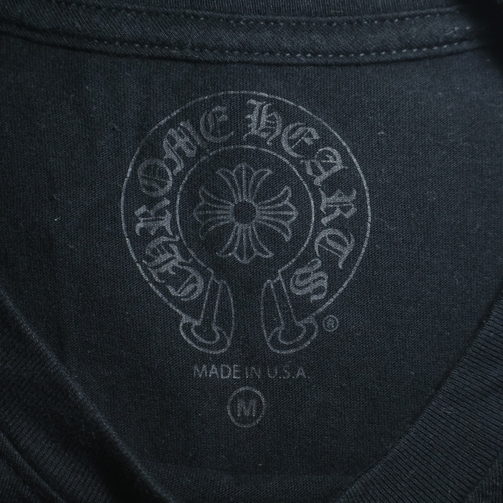 CHROME HEARTS(クロムハーツ) BACK GRAD CIRCLE LOGO S/S TEE バックグラデーション サークルロゴ クルーネック半袖Tシャツ カットソー ブラック