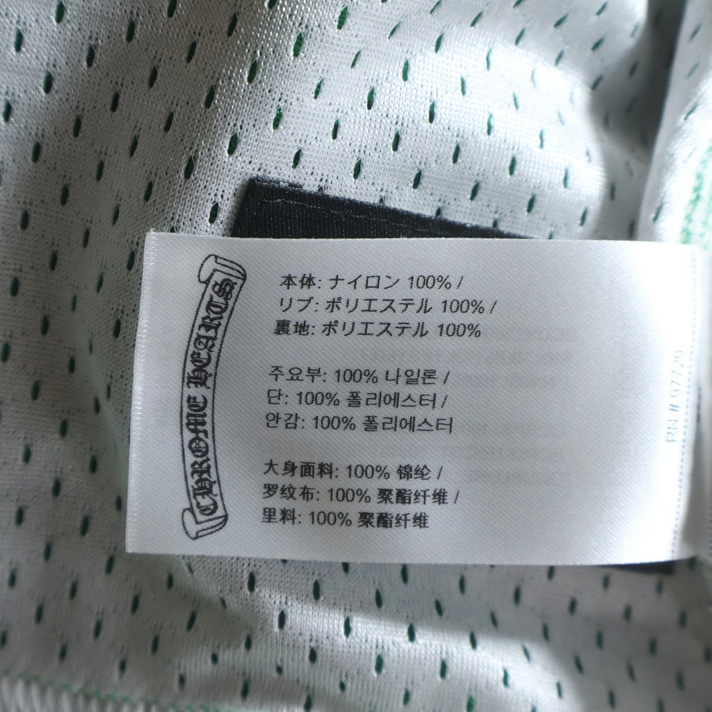 CHROME HEARTS(クロムハーツ) MESH WARM UP JERSEY メッシュウォームアップジャージー CHロゴプリント タンクトップ グリーン/ホワイト