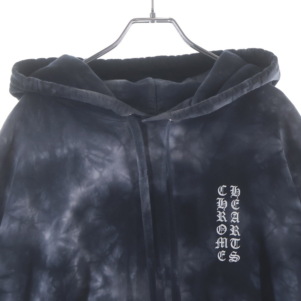 CHROME HEARTS(クロムハーツ) HORSESHOE HOODIE BLACK TIE DIE ホースシュープリント タイダイ プルオーバーフーディー パーカー ブラック