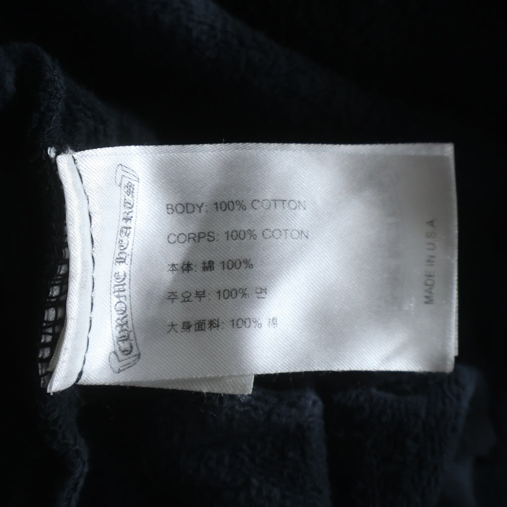 CHROME HEARTS(クロムハーツ) HORSESHOE HOODIE BLACK TIE DIE ホースシュープリント タイダイ プルオーバーフーディー パーカー ブラック