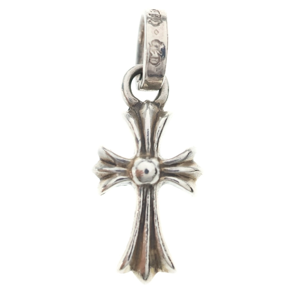 CHROME HEARTS(クロムハーツ) CRS BBYFAT P SAP ベイビーファットクロス PAVEピンクサファイア ペンダントトップ シルバー BCA236