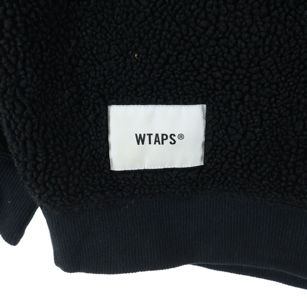 WTAPS(ダブルタップス) 22AW BAVEL MOCK NECK バベル モックネック ボア スウェットトレーナー ブラック 222ATDT-CSM28