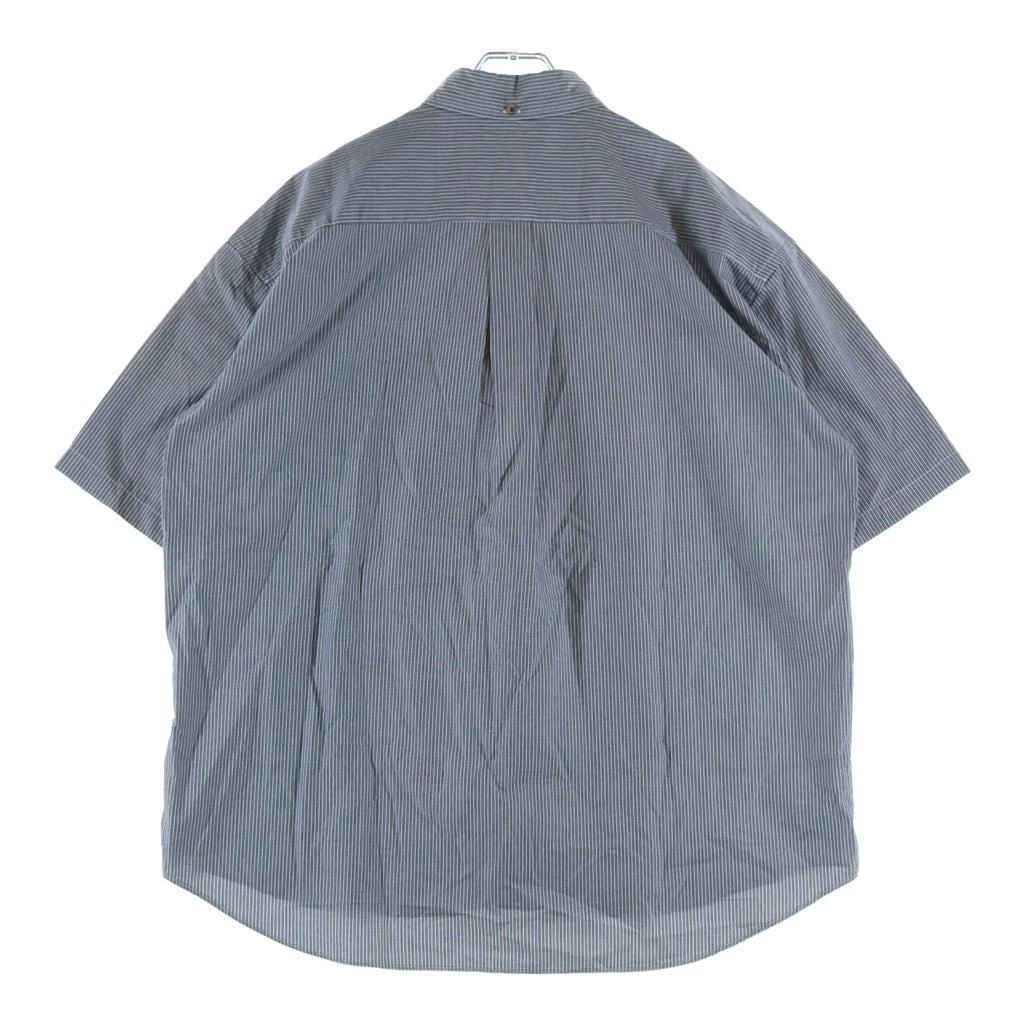 everyone(エブリワン) 25SS OVERSIZED B D CHECK SHORT SLEEVE SHIRT チェック柄 オーバーサイズ 半袖シャツ ブラック/ホワイト EV25-SH14