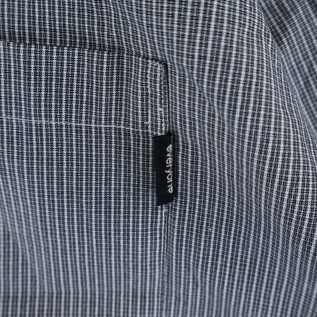 everyone(エブリワン) 25SS OVERSIZED B D CHECK SHORT SLEEVE SHIRT チェック柄 オーバーサイズ 半袖シャツ ブラック/ホワイト EV25-SH14