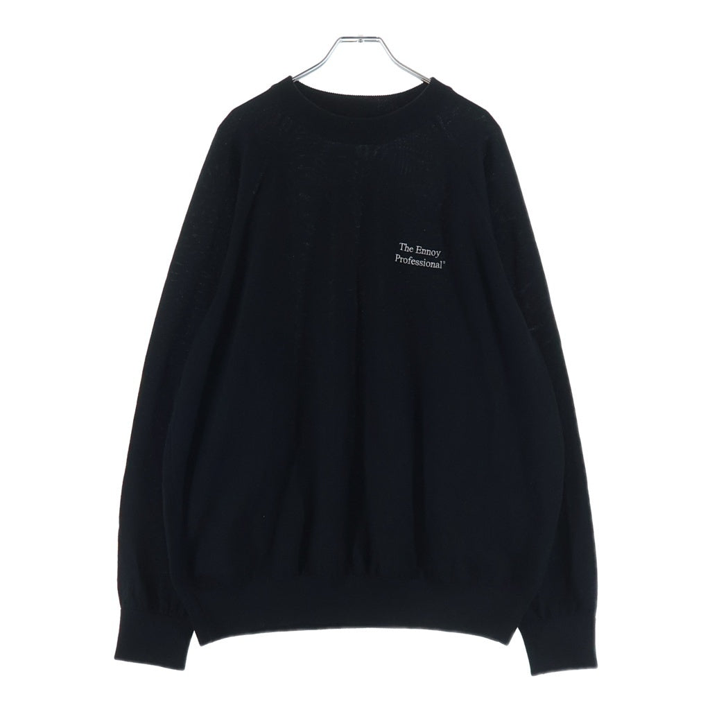 The Ennoy Professional エンノイプロフェッショナル 25AW MERINO WOOL SWEATER メリノ ウール モックネックニットセーター ブラック AW25BRENKT01UM The Ennoy Professional(エンノイプロフェッショナル) 25AW MERINO