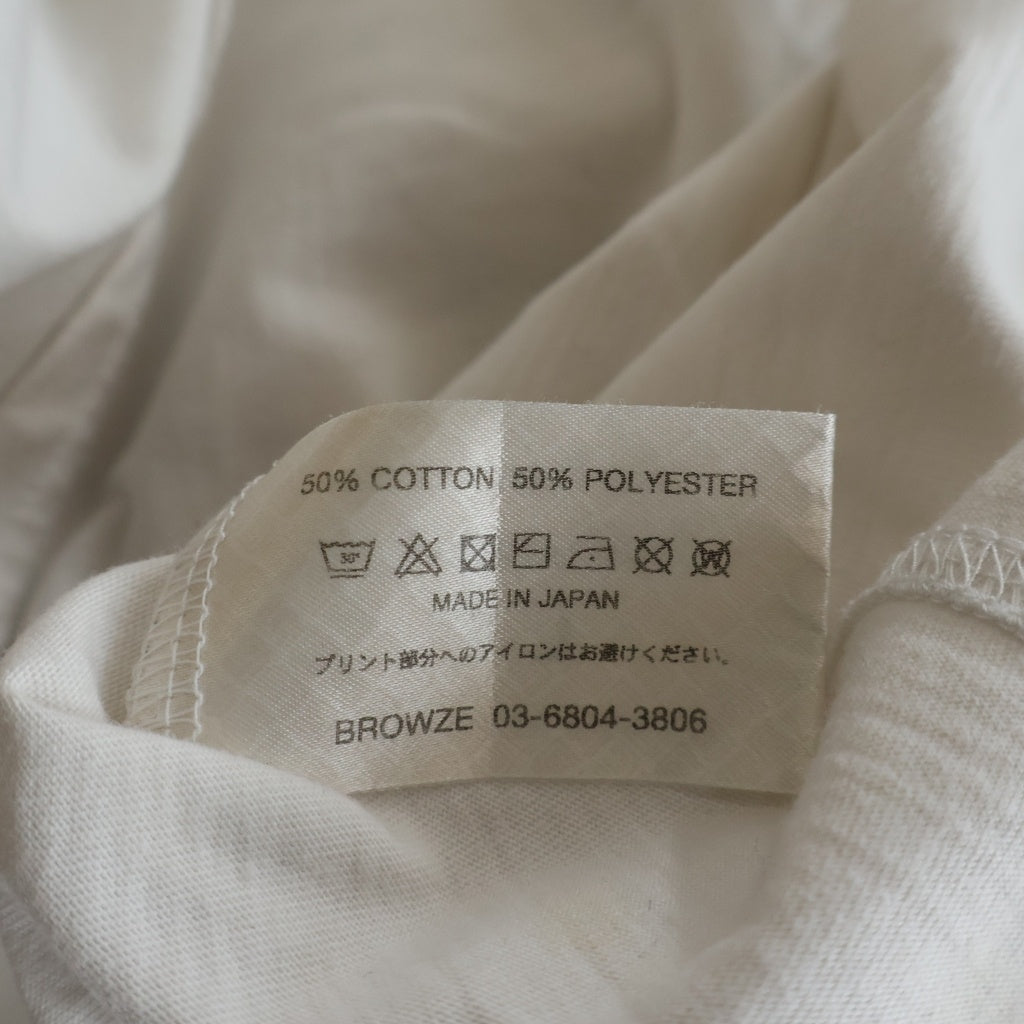 The Ennoy Professional(エンノイプロフェッショナル) 24SS ×STEFAN MARX ステファンマルクス 両面プリント クルーネック半袖Tシャツ カットソー ホワイト SS24BRENCT05AM