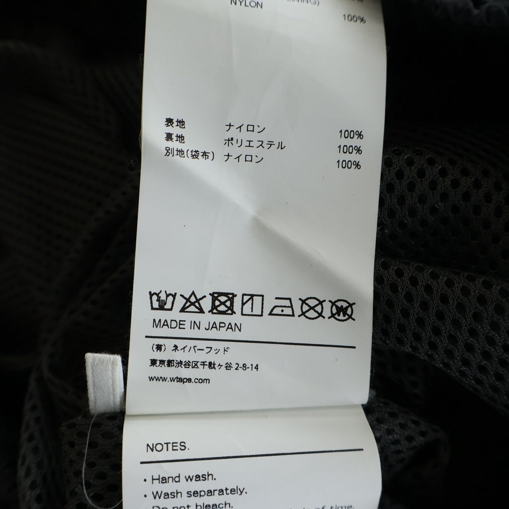 WTAPS(ダブルタップス) 23AW TROUSERS NYLON WEATHER ウェザー ナイロン トラウザーズパンツ ブラック 232BRDT-PTM01