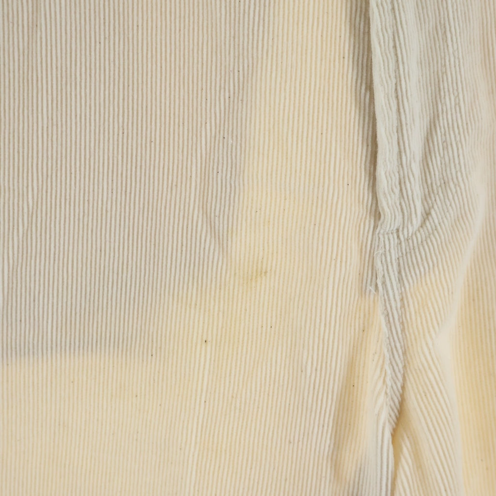 everyone(エブリワン) WIDE STRAIGHT CORDUROY TROUSERS ワイド ストレート コーデュロイパンツ ホワイト EV25-PT41